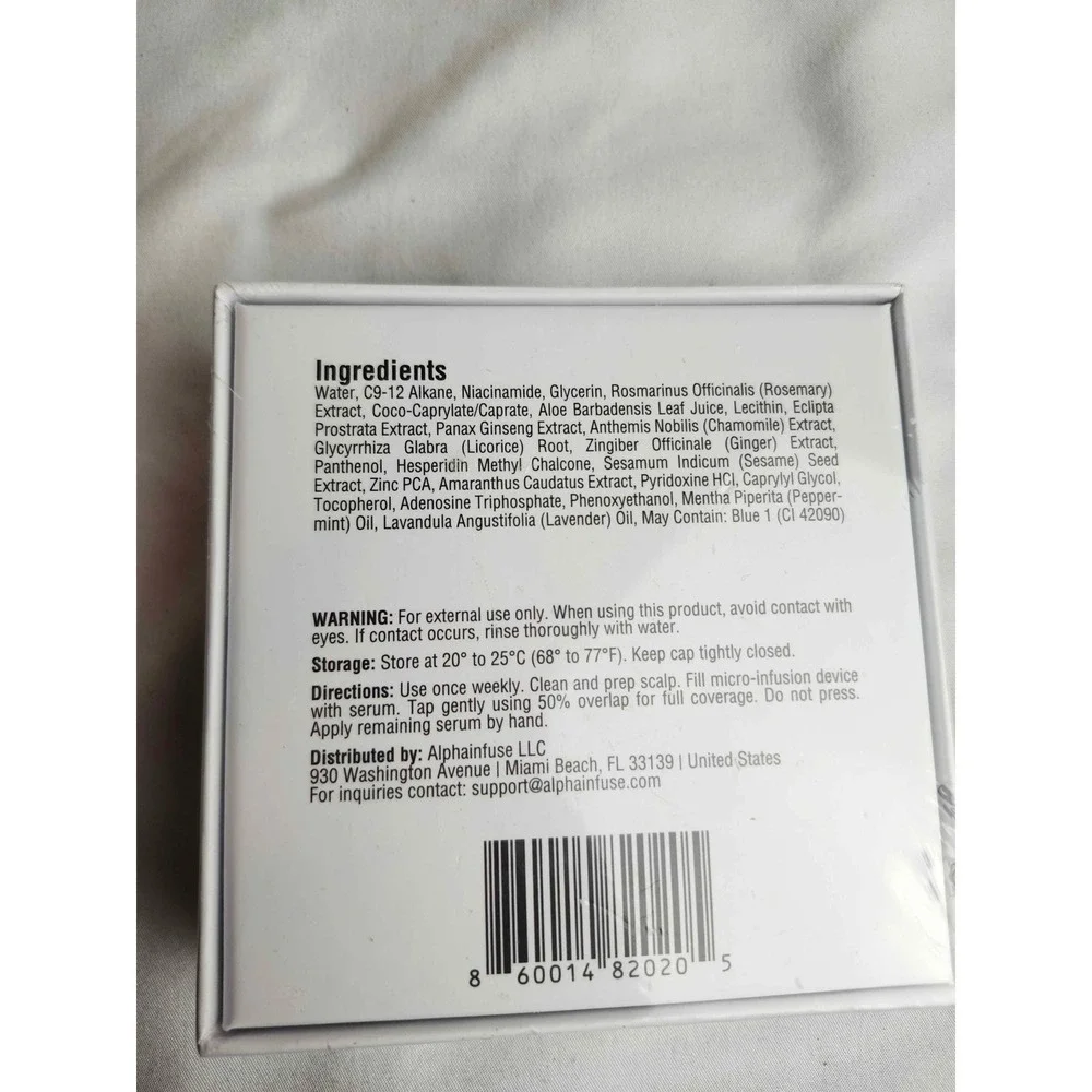Alpha Infuse Microneedle Infusion Hair Regrowth Solution 16mL 0.54 fl oz NIB